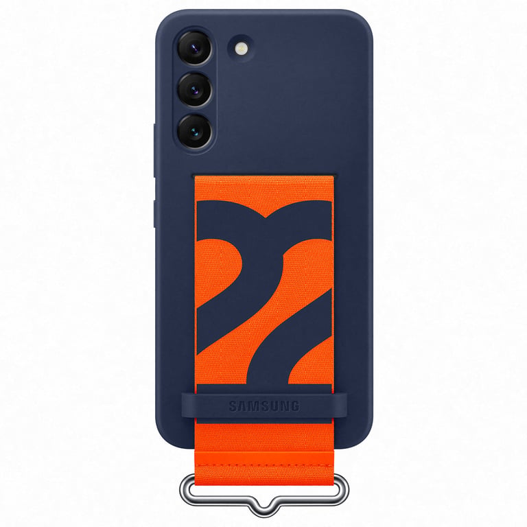 Samsung Coque G S22 5G Silicone avec lanière Bleu marine Bleu - vue 2