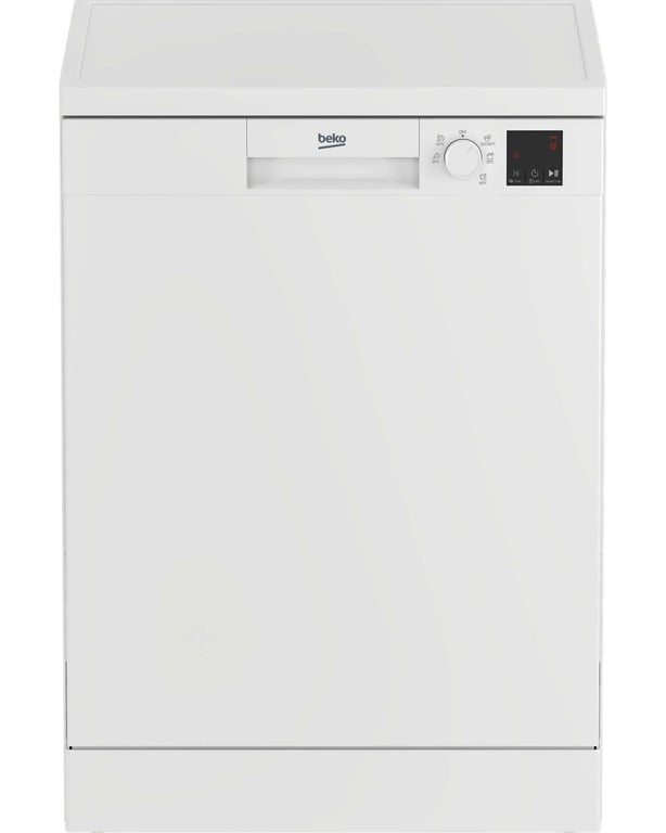 Lave-Vaisselle Beko DVN05320W – Pose Libre, 5 Programmes, Cuve Inox, 60 cm - vue 2