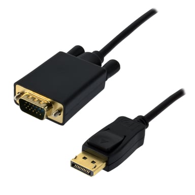 MCL MC294-1,5M cavo video e adattatore Mini DisplayPort VGA (D-Sub) da 1,5 m Nero