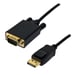 MCL MC294-1,5M cavo video e adattatore Mini DisplayPort VGA (D-Sub) da 1,5 m Nero