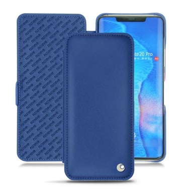 Housse cuir Huawei Mate 20 Pro -  - Bleu - Cuir lisse