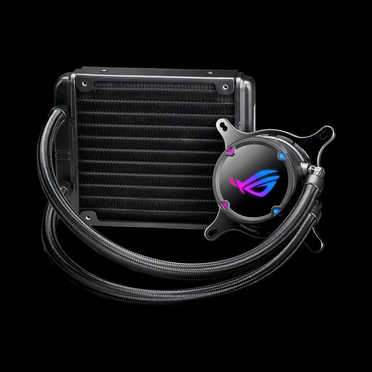 ASUS ROG Strix LC 120 Processeur Refroidisseur de liquide tout-en-un 12 cm Noir 1 pièce(s) - Neuf