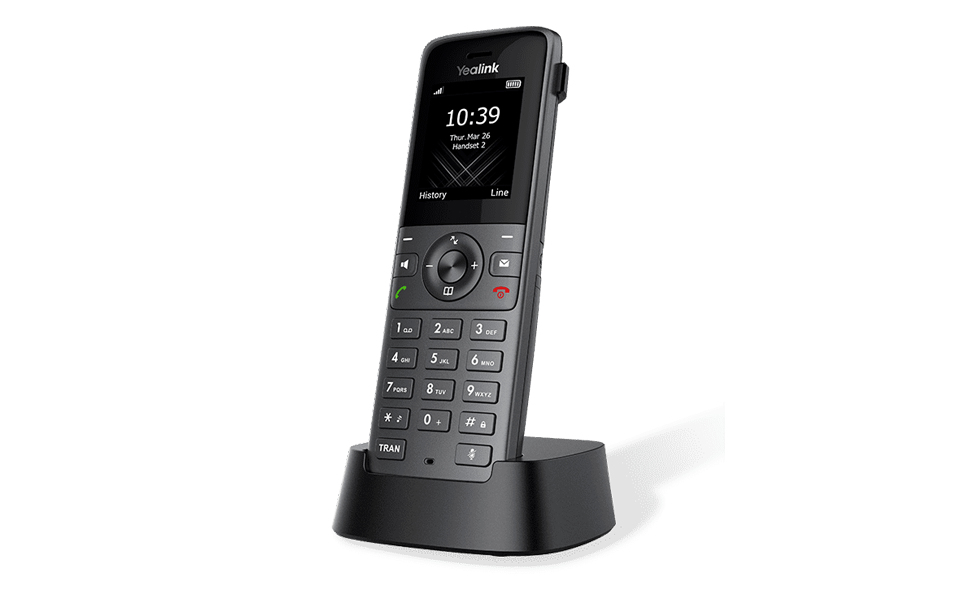 Téléphone IP Yealink W73H – 2 Lignes, Écran TFT, Portée 50m Intérieur - vue 3