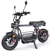 Trottinette électrique iScooter DX5 pour adultes, moteur 1000W, autonomie 60-72 km, pneus 15'', clé NFC, freins hydrauliques, panier amovible
