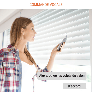 Interrupteur Wi-Fi + Bluetooth pour volets roulants - Vollo Max 3