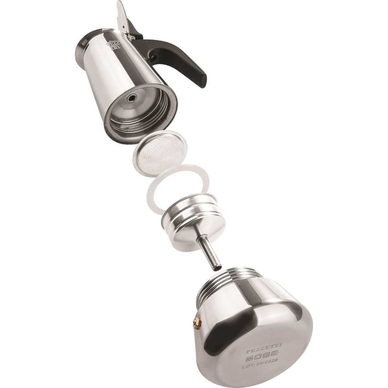 Cafetière italienne PEZZETTI STEELEXPRESS Acier inoxydable 10 tasses Tous feux dont induction - vue 6