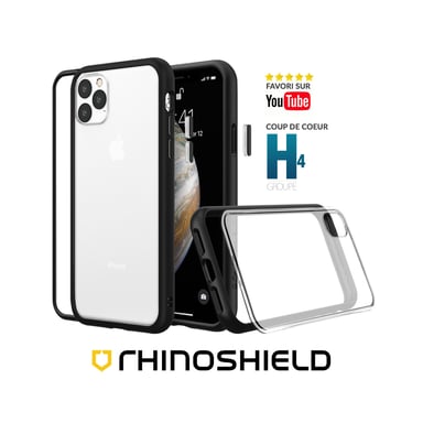 Funda RhinoShield compatible con [iPhone 13 Pro] Mod NX - Funda fina personalizable con tecnología de absorción de impactos [sin BPA] - Negro...