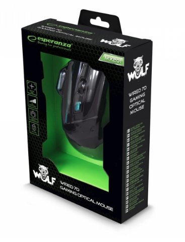 Souris Esperanza EGM201B – Filaire, Optique, 2400 DPI, 7 Boutons - vue 2