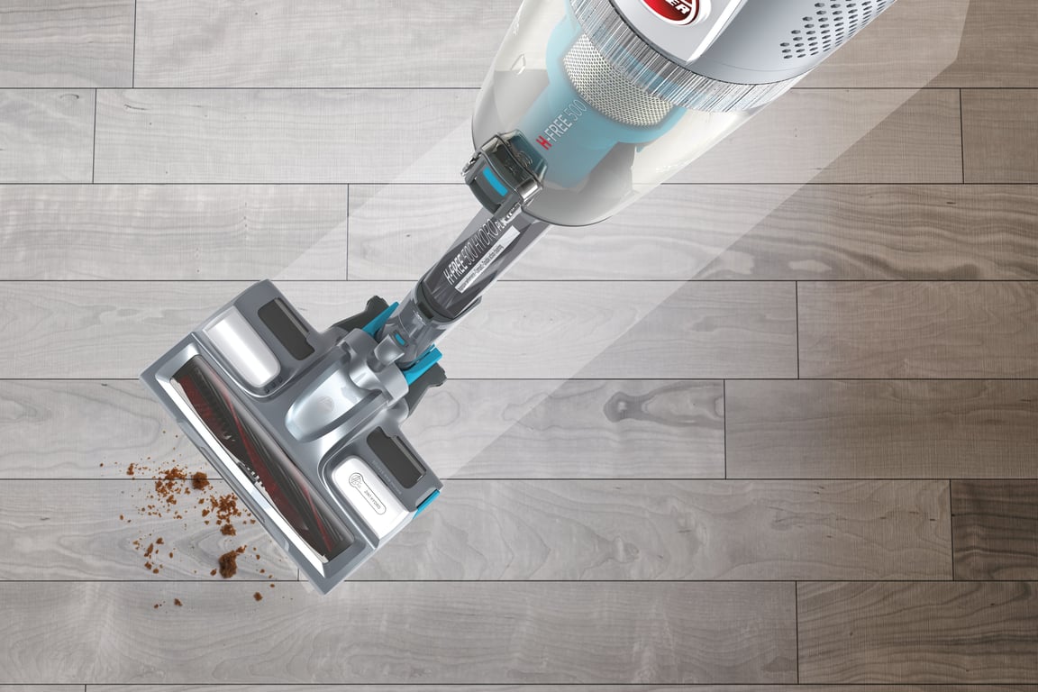 Hoover HF522YSE 011 Aspirateur balai 2 en 1 Batterie Sec&humide Micro Sans sac 0 45 Neuf - vue 3