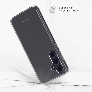 Coque hybride invisible fabriqué avec 83% de plastique recyclé pour Samsung Galaxy S26 5G, Transparente