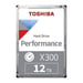 TOSHIBA - Disco Duro Interno - X300 - 12Tb - 7200 rpm - 3.5 Caja Minorista (HDWR21CEZSTA)