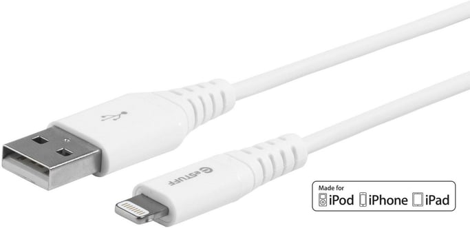 eSTUFF ES601004 câble Lightning 0,15 m Blanc