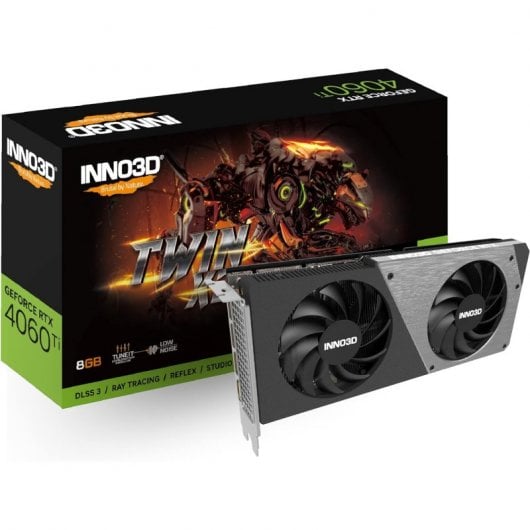 INNO3D GeForce RTX 4060 Ti TWIN X2 NVIDIA 8 Go GDDR6 Neuf - vue 2