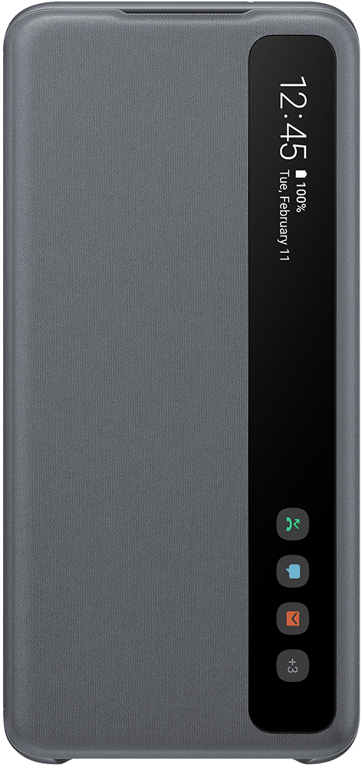 Etui Samsung Galaxy S20 Clear View Cover - Gris