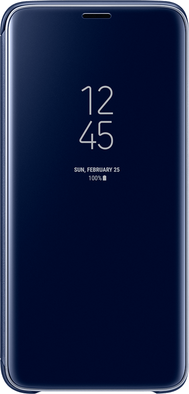 Etui Samsung Galaxy S9 Clear View Cover - Bleu