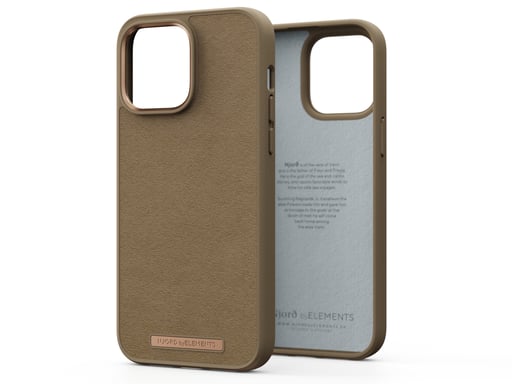 Custodia Njord byELEMENTS Suede Comfort+ - iPhone 14 Pro Max - Camel Apple iPhone 14 Pro Max