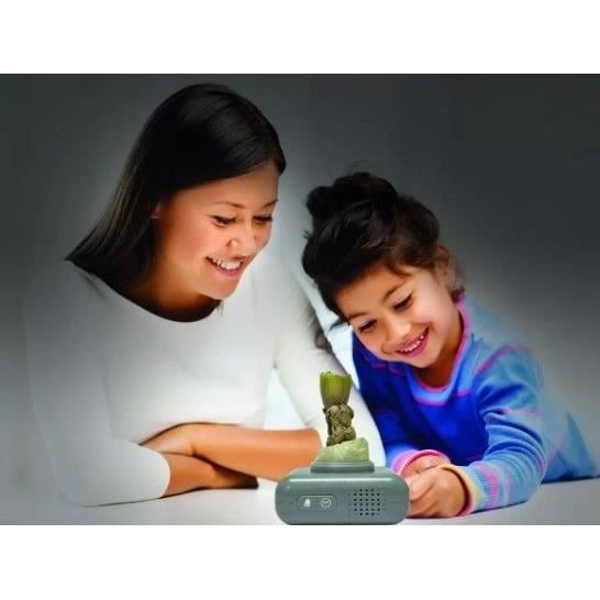 Réveil digital avec veilleuse Groot des Gardiens de la Galaxie et effets sonores - vue 3