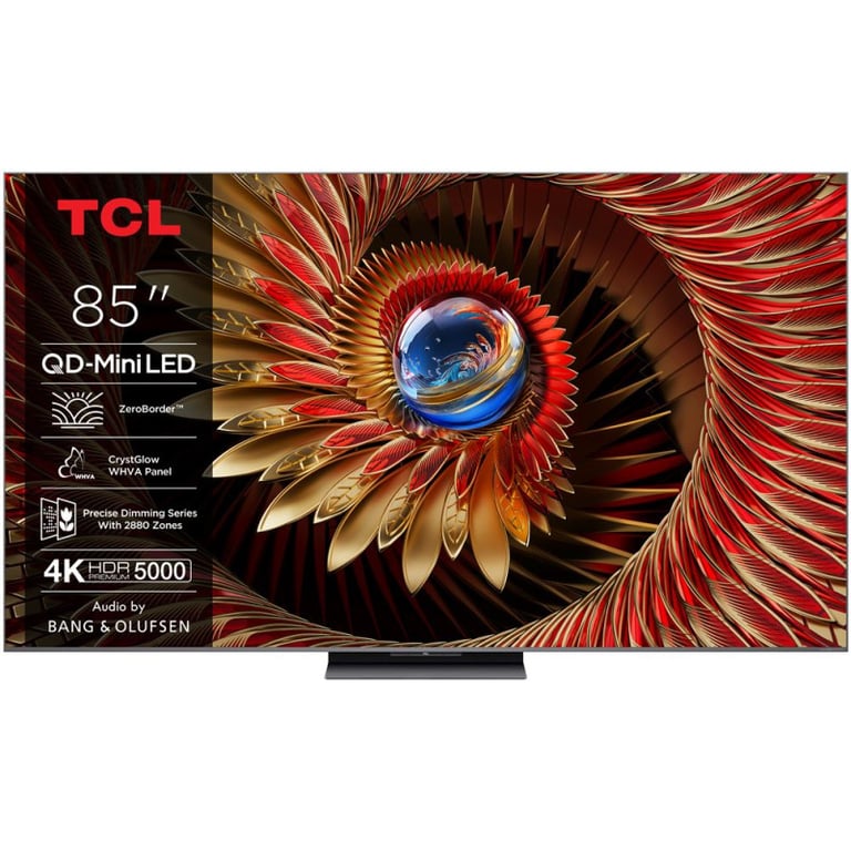 TV QD Mini LED Tcl 85C89K 215 cm 4K UHD 2025 Aluminium brossé - Neuf