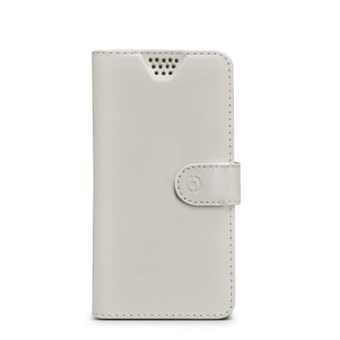 Celly WALLY UNICA funda para teléfono móvil 12,7 cm (5'') Funda cartera Blanco