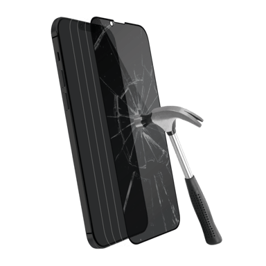 Protection d'écran Privée en verre trempé (100% de surface couverte) pour Apple iPhone 13 Pro Max, Noir