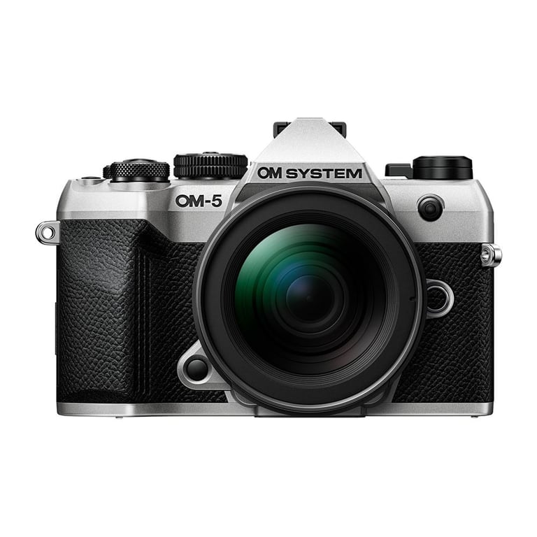 Appareil photo hybride OM System OM 5 Mark II + Objectif M.Zuiko 14-150mm F4-5.6 II Argent et Noir - Neuf