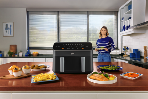 Beko FRL5388B friteuse Double 8,5 L Autonome 2400 W Friteuse d'air chaud Noir