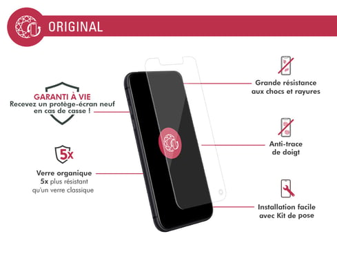 Bigben Connected FGEVOIP61ORIG écran et protection arrière de téléphones portables Apple 1 pièce(s)