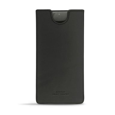 Pochette cuir Samsung Galaxy Note10 - Pochette - Noir - Simili cuir