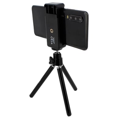 Mini Trípode Rotación 360º Smartphone Ancho de 51 a 85 mm HD-3053 LinQ - Negro