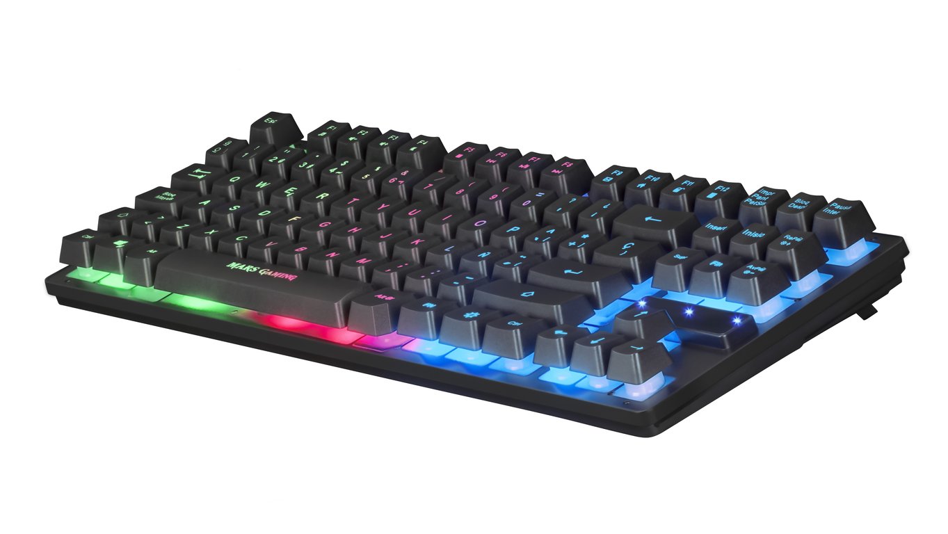 Mars Gaming MCPTKLES clavier Souris incluse USB Espagnole Noir - Neuf