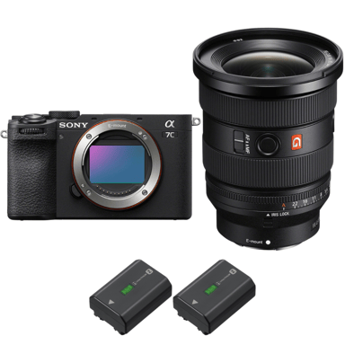Cámara híbrida Sony A7C II Noir + FE 16-35mm f/2.8 GM II + 2 Sony NP-FZ100 + Ebook ''20 consejos para fotos que impactan''