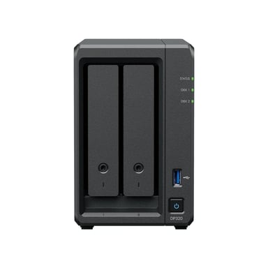 SYNOLOGY DP320 Solución de Copia de Seguridad 2 Zócalos AMD Ryzen Embedded R1600 8 GB de Memoria