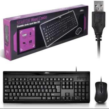 Combo clavier + souris Starter Wired pas cher