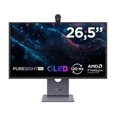 Moniteur PC Lenovo Yoga Pro 27UD-10 26,5'' 4K QD-OLED 120 Hz Noir éclipse