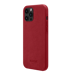 Coque en Suède Alcantara pour Apple iPhone 12 Pro Max, Rouge rubis
