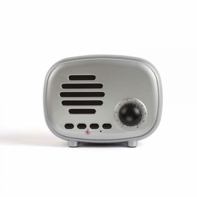 Radio FM et enceinte Bluetooth compacte silver