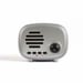 Radio FM et enceinte Bluetooth compacte silver