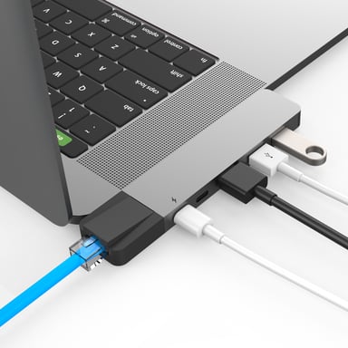 HYPER NET USB-C Hub MacBookPro - Gris