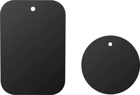 Confezione da 2 piastre metalliche per il montaggio magnetico in auto