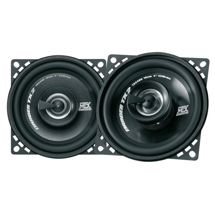 Haut parleurs coaxiaux MTX AUDIO TX240C 10cm 4Ω RMS Peak avec aluminium bobine Ø25mm et tweeter mylar Ø13mm - vue 2