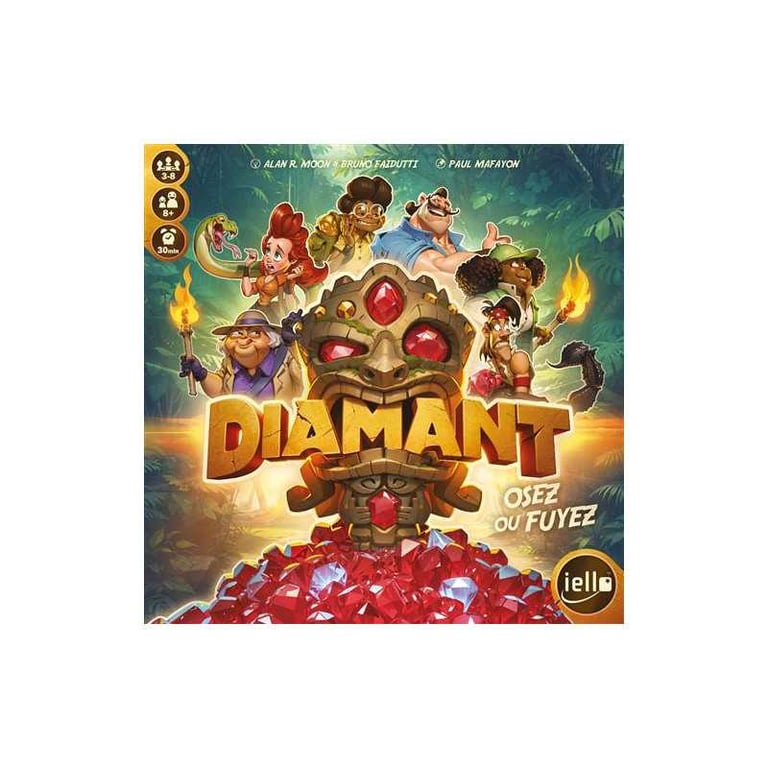 Jeu de Stratégie Iello Diamant Nouvelle Édition – Bluff et Prise de Risque, 3-8 Joueurs - vue 2