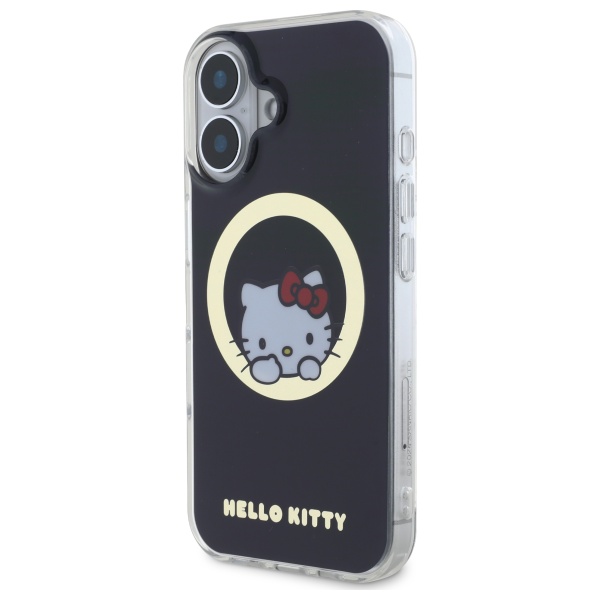 Coque pour iPhone 16 Hello Kitty Hardcase IML Sweet Kitty MagSafe HKHMP16SHSHSWKK - vue 2