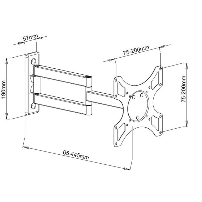 Techly Ica lcd 2903 Support Pour Téléviseur 94 Cm 37 - vue 3