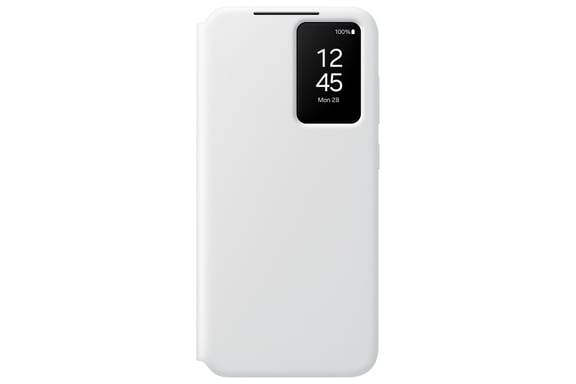 Funda original Samsung S View para Galaxy S24 FE - Blanco