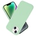 Coque pour Apple iPhone 14 en LIQUID LIGHT GREEN Housse de protection Étui en silicone TPU flexible