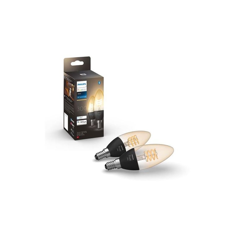 Pack de 2 ampoules connectées Philips Hue E14 Filament Flamme et - vue 5