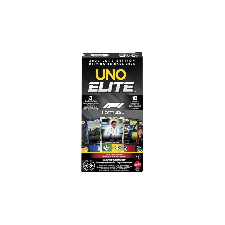 Jeu de Cartes Mattel Games UNO Élite – Pack De Boosters Formule 1 2025 - vue 2