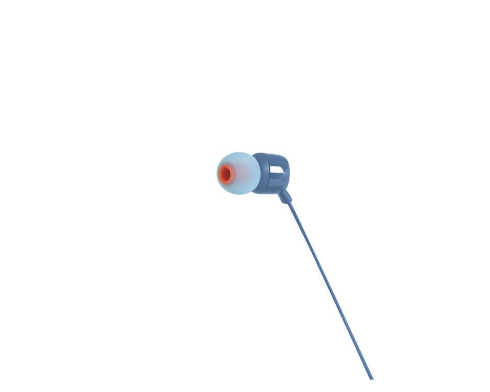 Jbl T110 Bleu Écouteurs De Botón Con Micrófono Intégré - Neuf