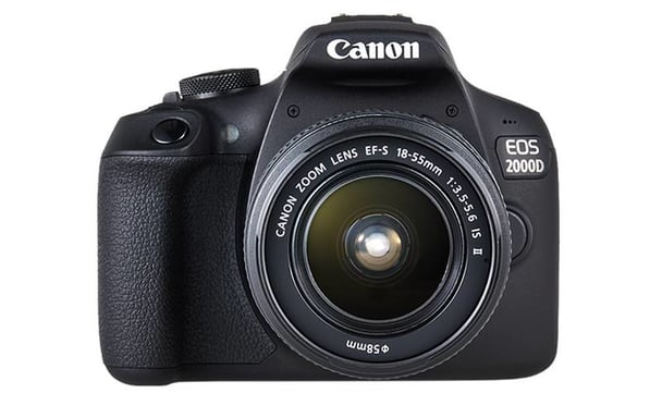 Canon EOS 2000D + 18-55 IS Kit Juego de cámara SLR 24,1 MP CMOS 6000 x 4000 Pixeles Negro