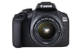 Canon EOS 2000D + EF-S 18-55mm f/3.5-5.6 IS II + EF 75-300mm f/4-5.6 III Juego de cámara SLR 24,1 MP CMOS 6000 x 4000 Pixeles Negro